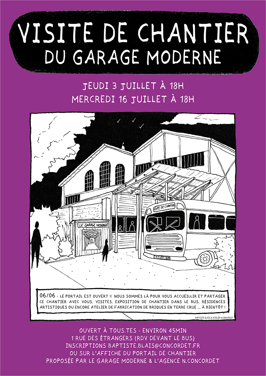 VISITE DU CHANTIER DU GARAGE MODERNE