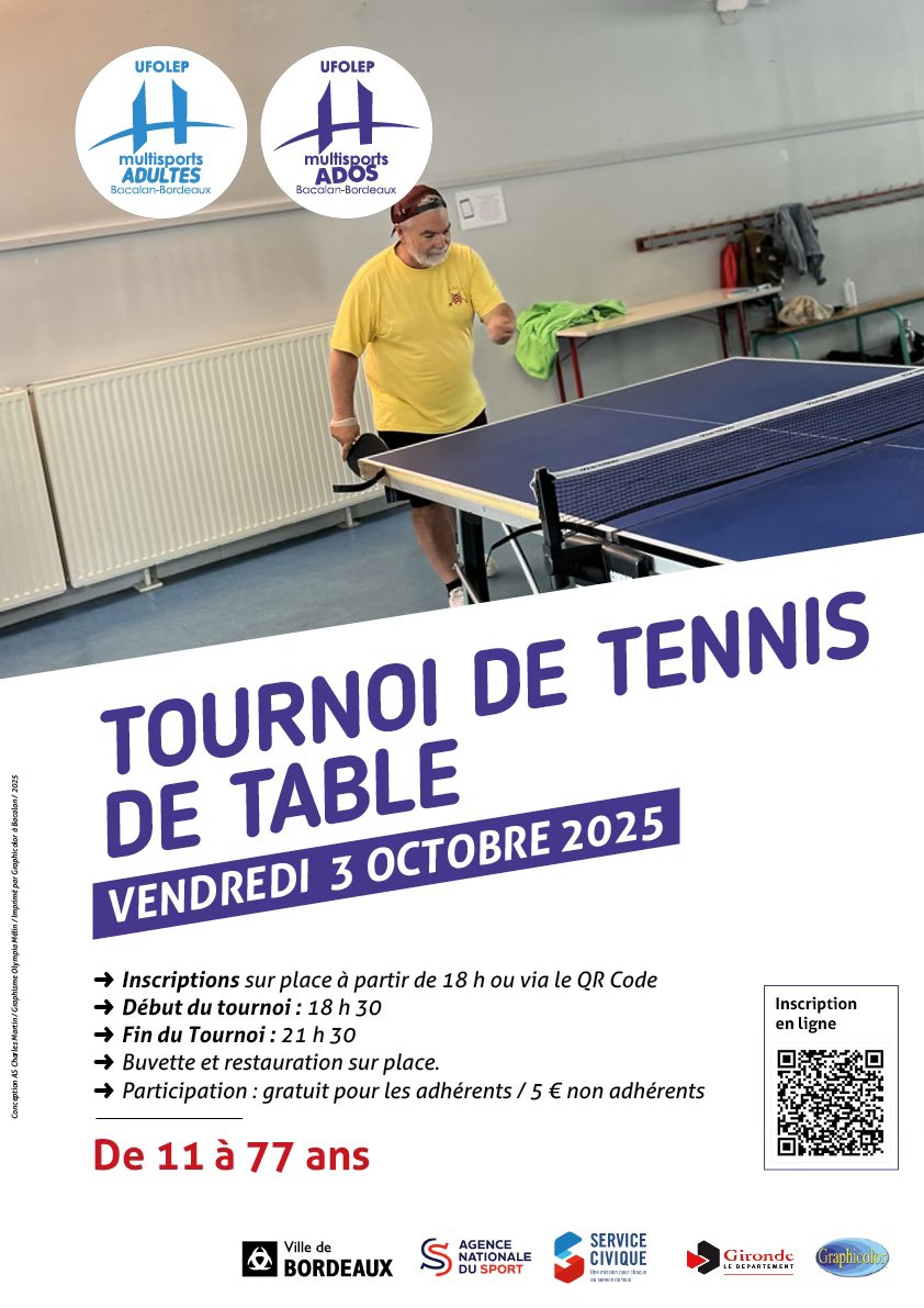 Tournoi Tennis de table