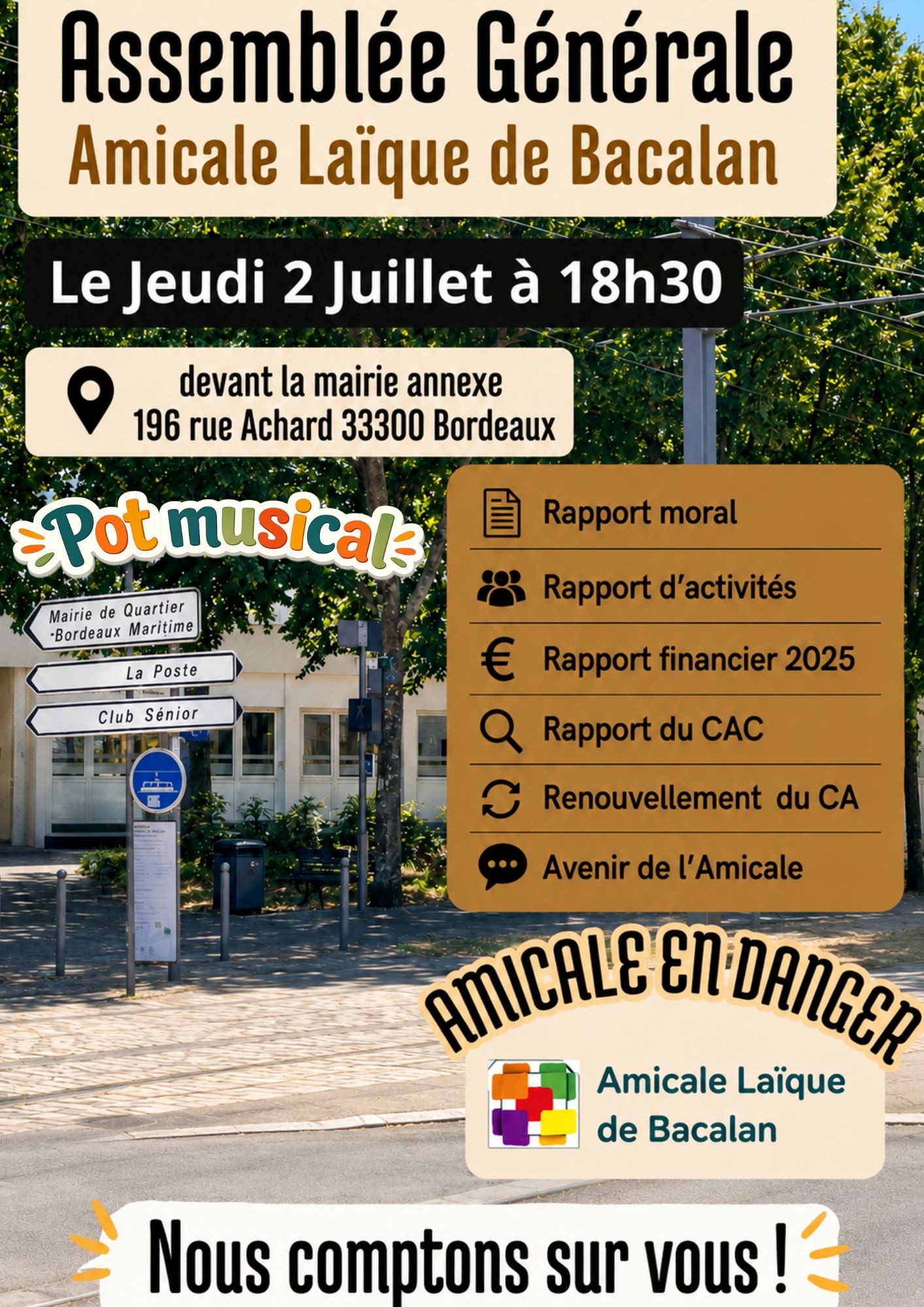 Assemblée Générale AMICALE LAIQUE