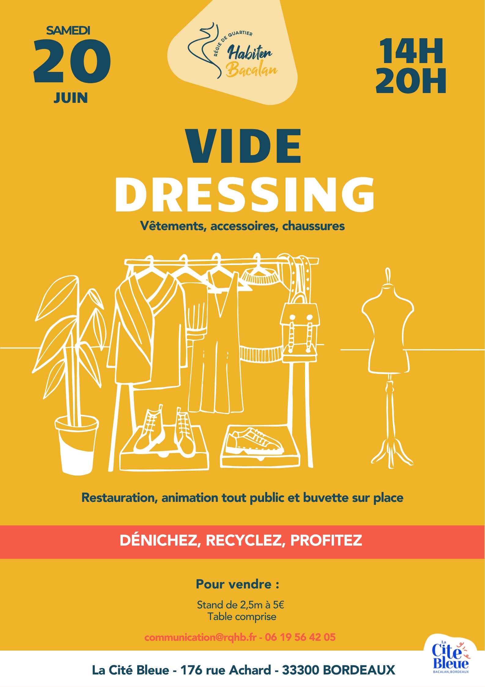Vide-dressing de la Régie de Quartier