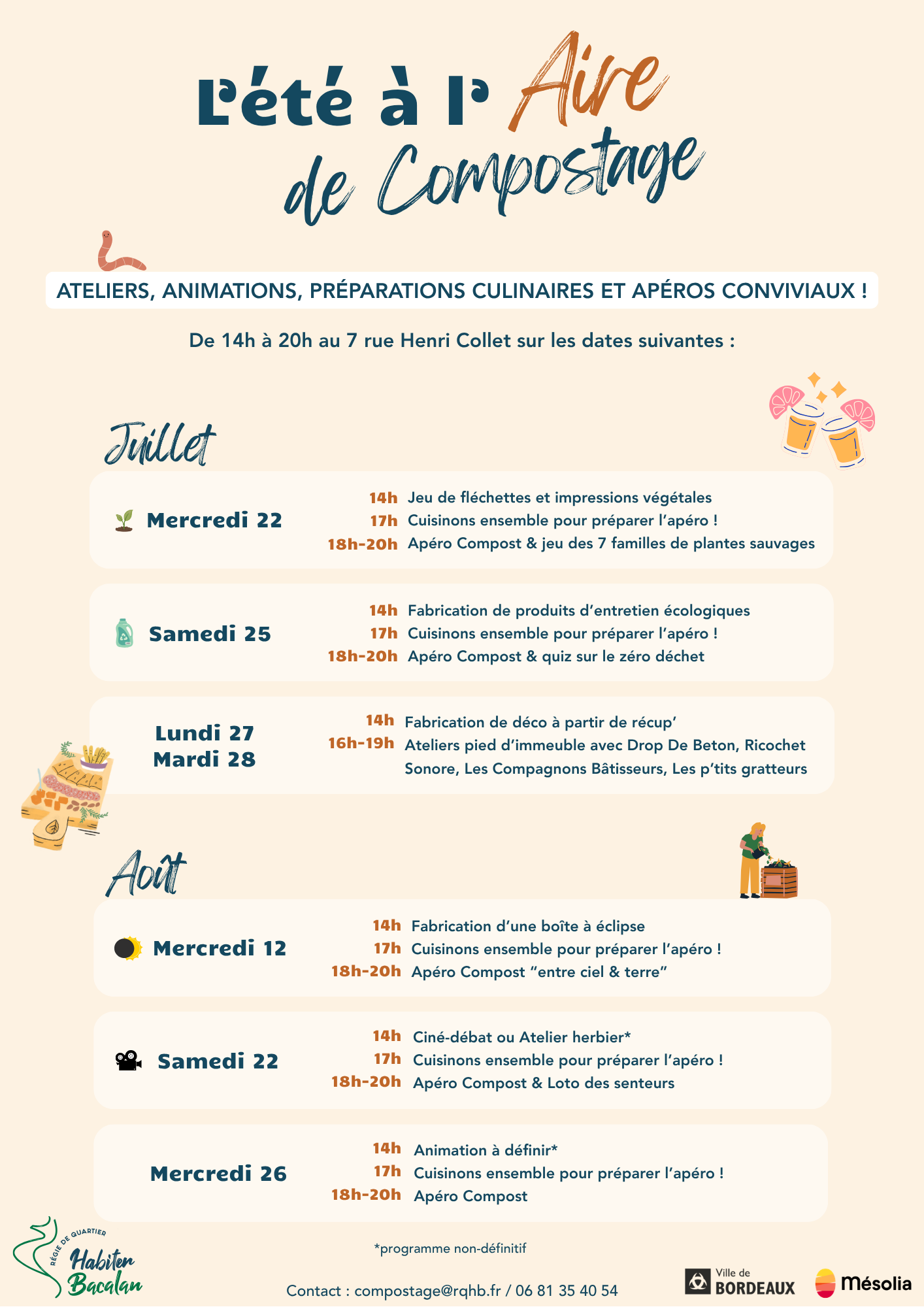 Produits d’entretien écologiques & Apéro Compost