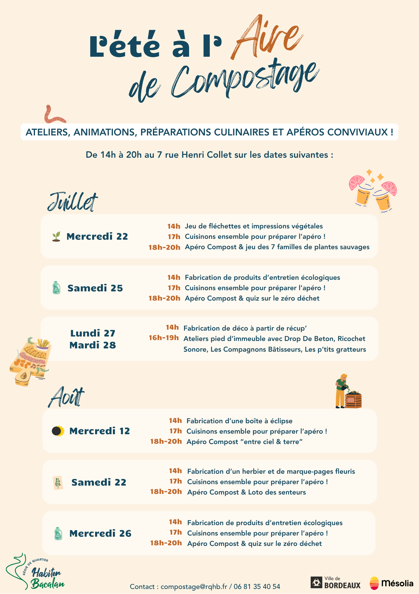 Fabrication d’herbiers & Apéro Compost (loto des senteurs)