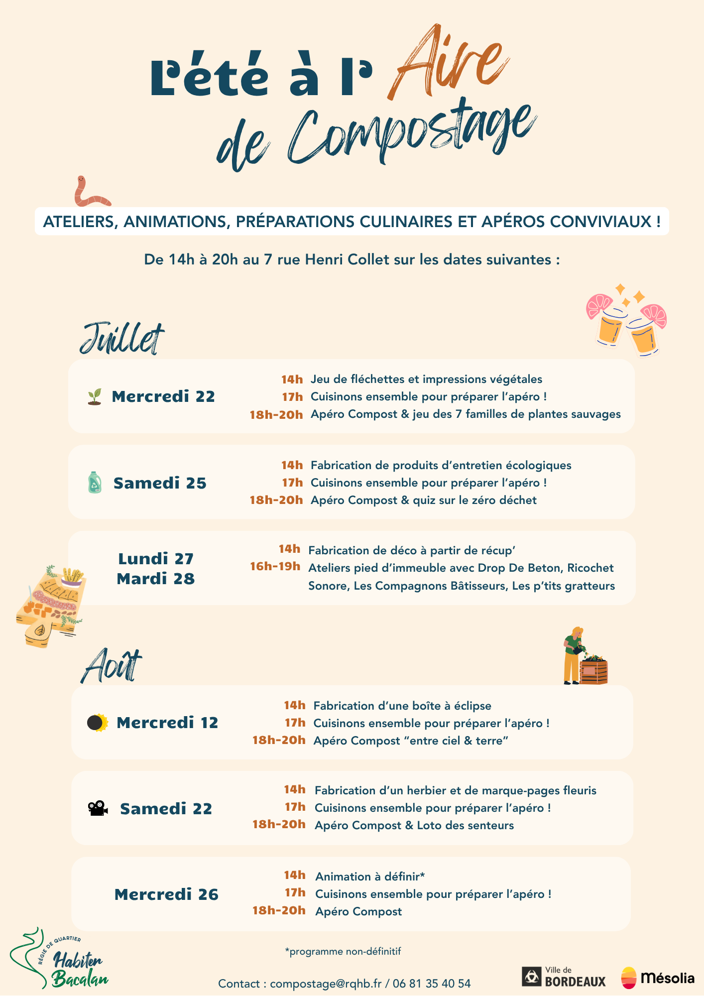 Fabrication d’herbiers & Apéro Compost (loto des senteurs)